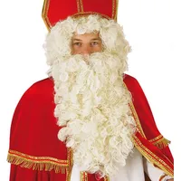 Fries Perücke Weihnachtsmann mit Bart Santa-Claus Set