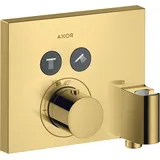 Hansgrohe ShowerSelect Square Duschthermostat eckig für 2 Verbraucher gold 36712990