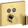 Hansgrohe ShowerSelect Square Duschthermostat eckig für 2 Verbraucher gold 36712990