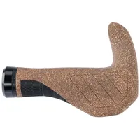 CON-TEC Trekking Bar Kork Griffe Fahrradgriffe Schwarz 140 mm