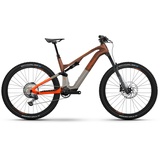 Haibike Lyke CF 10 Fazua 430Wh Elektro Fullsuspension Mountain Bike Glossy Neon Orange/Warm Grey/Leather/Black Ink | XL/50cm