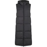 URBAN CLASSICS Long Hooded Puffer Weste Black S