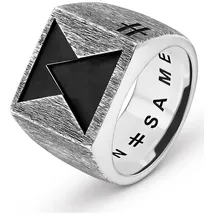 UNSAME Herrenring 88339363 - silber - 64