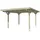 SKANHOLZ Carport Odenwald 4,28 x 5,41 m grau inkl. Pfostenanker