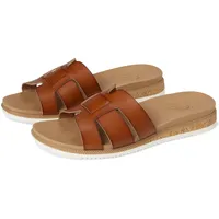 SKECHERS Damen Desert KISS Low Peak Look Schiebe-Sandalen, Chestnut, 39 EU