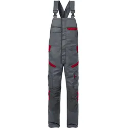 Latzhose "1555 STFP" Fusion Skarup - C62 - grau/rot