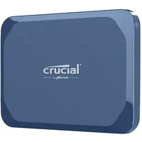 Crucial X10 Portable SSD, PC/Mac Festplatte, 2.100MB/s, IP65 2 TB extern, Blau Matt