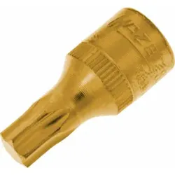 Hazet Schraubendreher-Einsatz für Torx, TiN beschichtet, 1/4 Zoll kurz, Torx-Profil: TX40