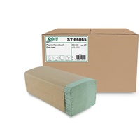 Sobsy Papierhandtücher 25x20 cm, 1-lg., rec.grün, 4000 Blatt, recycling