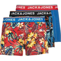 JACK & JONES JACAZORES Boxershorts blau/rot/schwarz/weiß XL 3er Pack