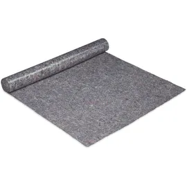 Relaxdays Malervlies, Abdeckvlies Rolle, 1 m x 25 m = 25m2, rutschfest, wasserabweisend, 180g/m2, Streichen, Umzug, grau