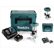 Makita DRT 50 RT1J Akku Multifunktionsfräse brushless 18V + 1x Akku 5,0 Ah + Schnellladegerät im Makpac 3