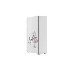 Eckschrank  Fashion Pink ¦ weiß ¦ Maße (cm): B: 96,7 H: 200