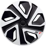 j-tec Satz Radzierblenden ST 18-Zoll Silber/Schwarz