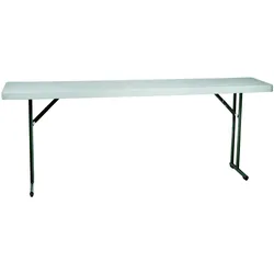 Resol garbar BACH Rechteckiger Klapptisch Indoor, Outdoor 180x45 Grau