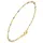 Jobo Steg-Panzerarmband Gelbgold 333 19 cm