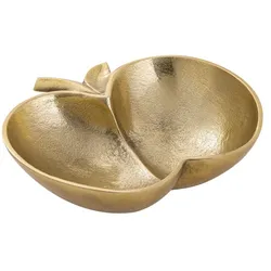 Amagohome Apfel Schale Dekoschale Masterbox 12-teilig Apple Aluminium : gold