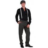 Thetru Herren Kostüm 20er Jahre Hose Karneval Fasching grau Gr. 48