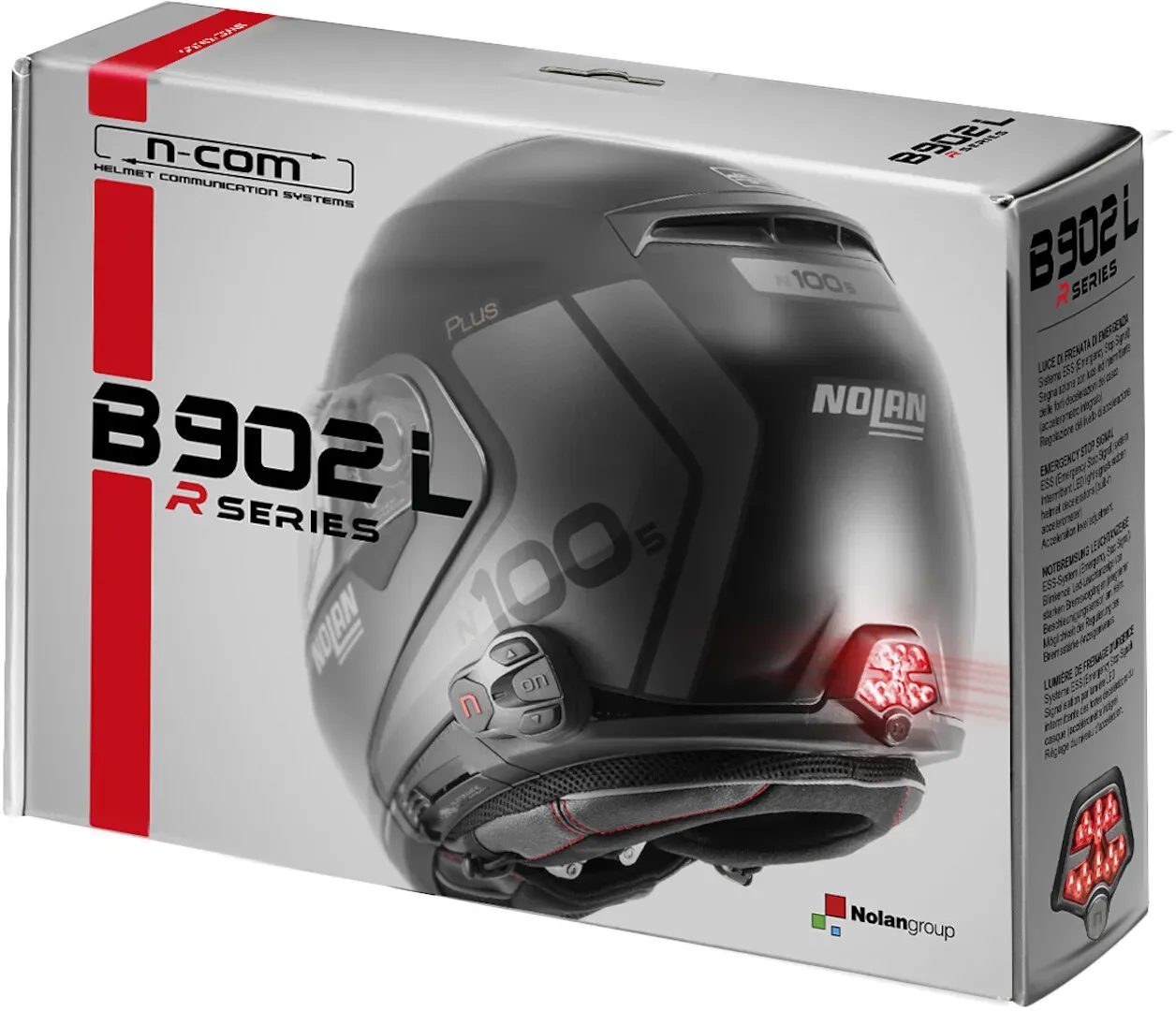 Nolan N-Com B902 L Bluetooth-communicatiesysteem één set, zwart, Eén maat Voorman