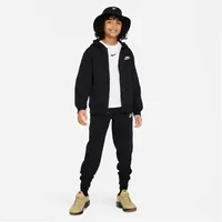 Nike Sportswear Club Fleece Trainingsanzug Kinder 010 - black/white XS (122-128 cm)