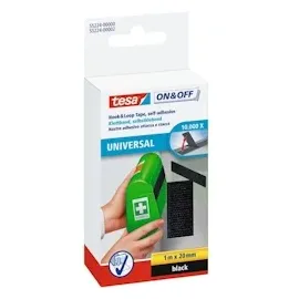 Tesa Klettband ON&OFF Universal 20 mm x 1 m