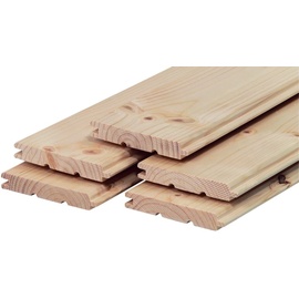Weitere Profilholz Fichte Tanne A B-Sortierung Faseprofil 200 x 12,1 cm 16 mm