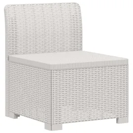 vidaXL 3-Sitzer Garten Sofa 0 x 0 x 0 cm Weiß