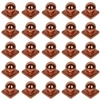 Holmwerk 25x Pfostenkappe Kupfer 101mm Kugel Abdeckkappe Für Pfosten