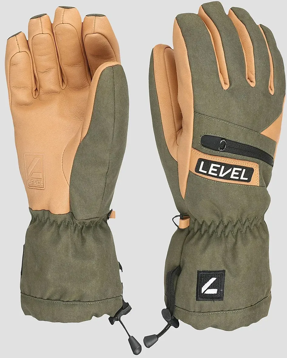 Level Switchback Handschuhe olive green Gr. M