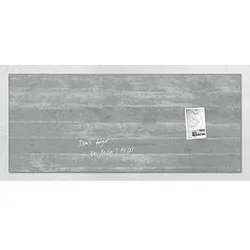SIGEL Glas-Magnettafel artverum®  130,0 x 55,0 cm Design Sichtbeton