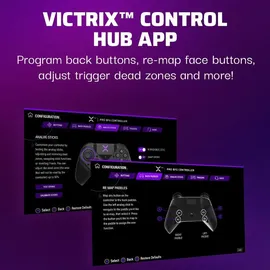 PDP Victrix Pro BFG Controller Schwarz/Lila für PS5/PS4/PC