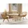 Beliani Lounge Set 4-tlg. Beige/Schwarz