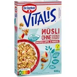 Dr.Oetker Müsli Vitalis ohne Zuckerzusatz, Knusper Apfel & Mandel, 400 g