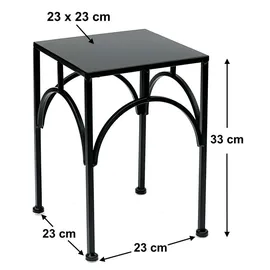 DanDiBo Ambiente Blumenhocker 33 x 28 cm Schwarz
