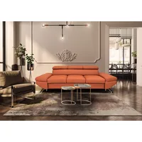 Modernes Ledersofa mit verstellbarer Rückenlehne Kopfstützen Italienisches Leder