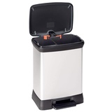 Curver Deco Bin Metallics Duo 30l silber