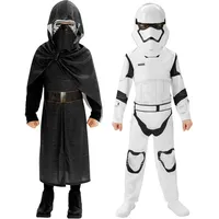 Rubies Star Wars Kylo Ren & Stormtrooper Doppelpack Kostüm für Kinder (110, 116)