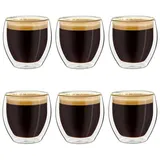 Creano Espressoglas 0,1 l Weiß 6 St.