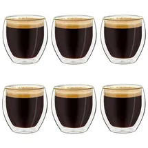 Creano Espressoglas 0,1 l Weiß 6 St.
