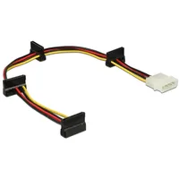 DeLock 4-Pin IDE Molex Stecker auf 4x 15-Pin SATA