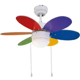 SULION Rainbow 76 cm Deckenventilator bunt ( 075165)