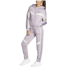 adidas Damen Trainingsanzug Boldblock Track Suit preloved fig/Shadow Violet, M
