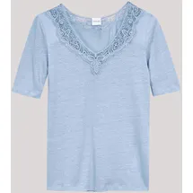 Madeleine Kurzarmshirt Leinen Blau 38