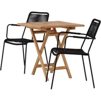 VCM Ebuy24, Gartentisch + Balkontisch, Gartenset Kenya 3-teilig (70