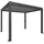 Biohort Pergola 3,675 x 3,12 m Dunkelgrau/Silber-Metallic