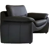 PLACES OF STYLE Sessel Luna Naturleder 110 x 80 x 88 cm Schwarz