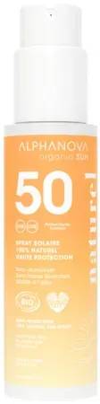 Alphanova Sun Sonnenspray SPF50 Parfümiert 100% Natürlich Und Bio 100g