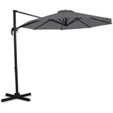 VONROC Sonnenschirm Bardolino Ø300cm - Ampelschirm Grau