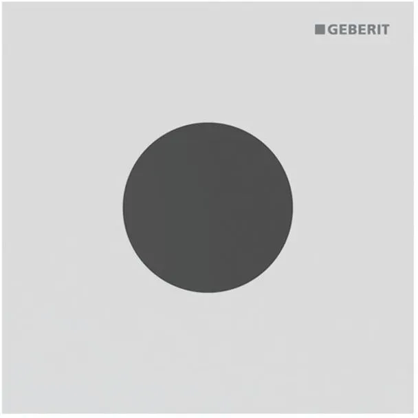 Geberit Typ 40 Abdeckplatte 246120JT1 für Urinalsteuerung IR, Round, weiß matt