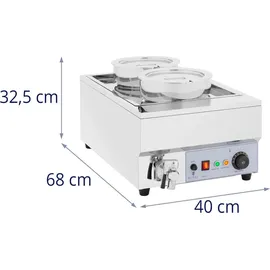 Royal Catering Suppenstation - 14 L - 1500 W - matt - - Silber